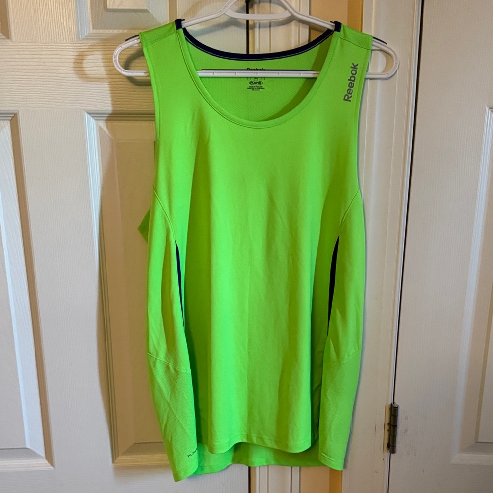 Reebok Neon Lime Lightweight Tank Top,XL